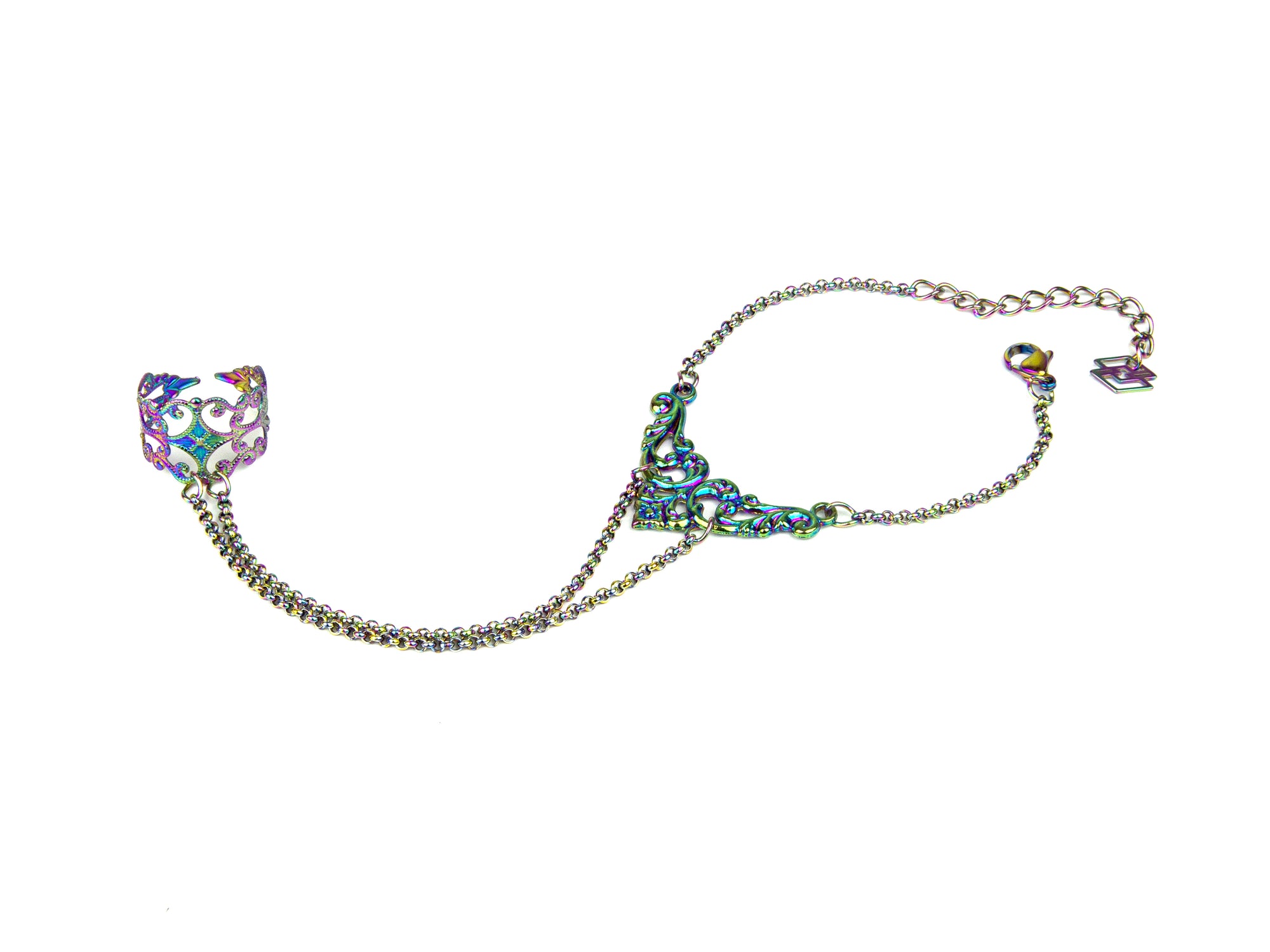 Ring Chain Bracelet GHIBLI + Nail Claws Set LILLY