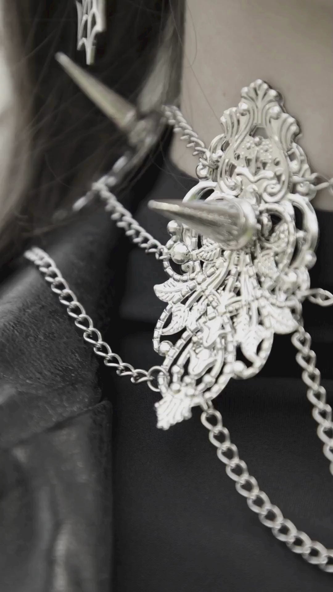 Metal Studded Choker SALEM