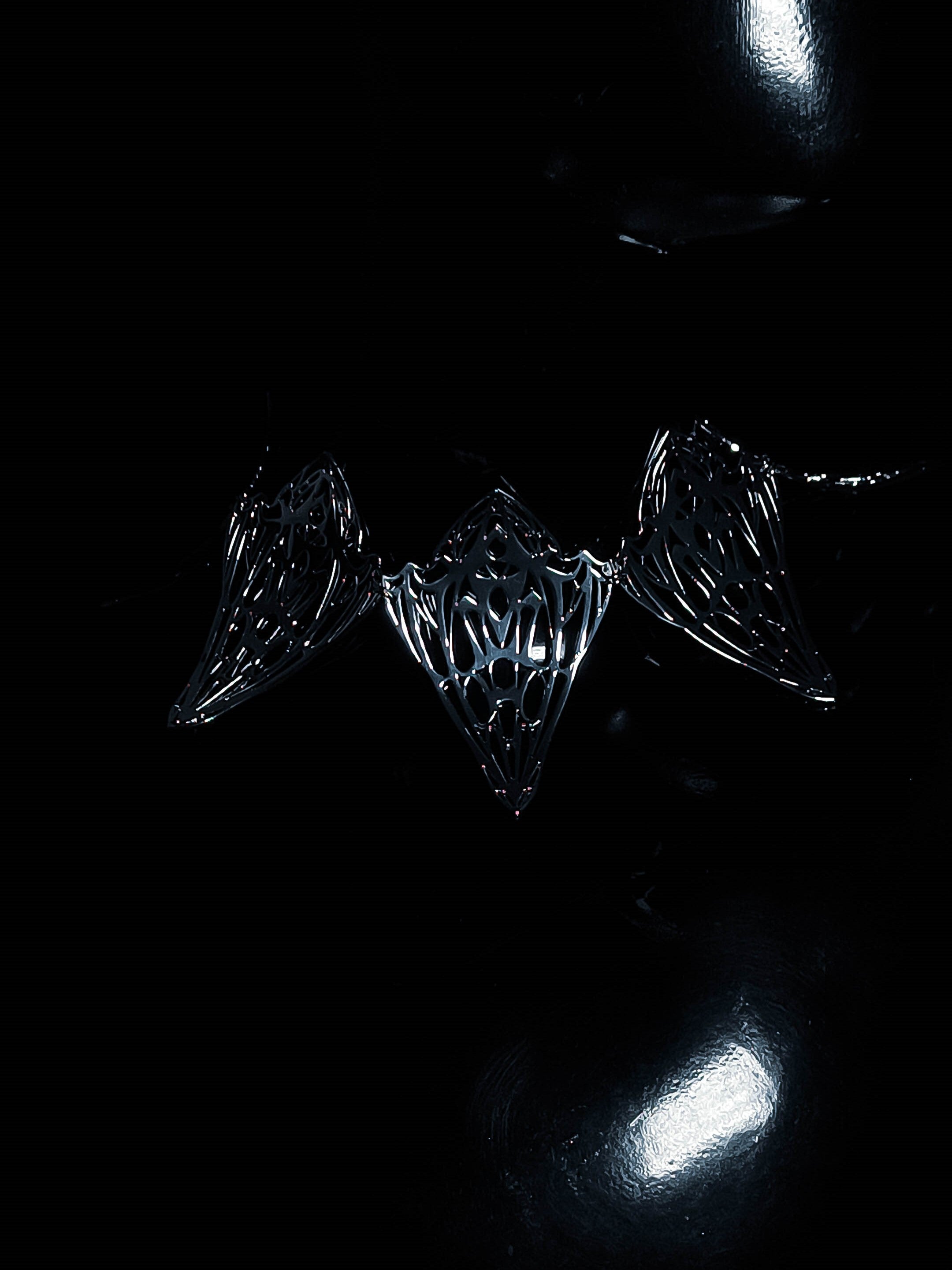 2-in-1 Avantgarde-Gesichtsschmuck und starrer Choker OBLIVION