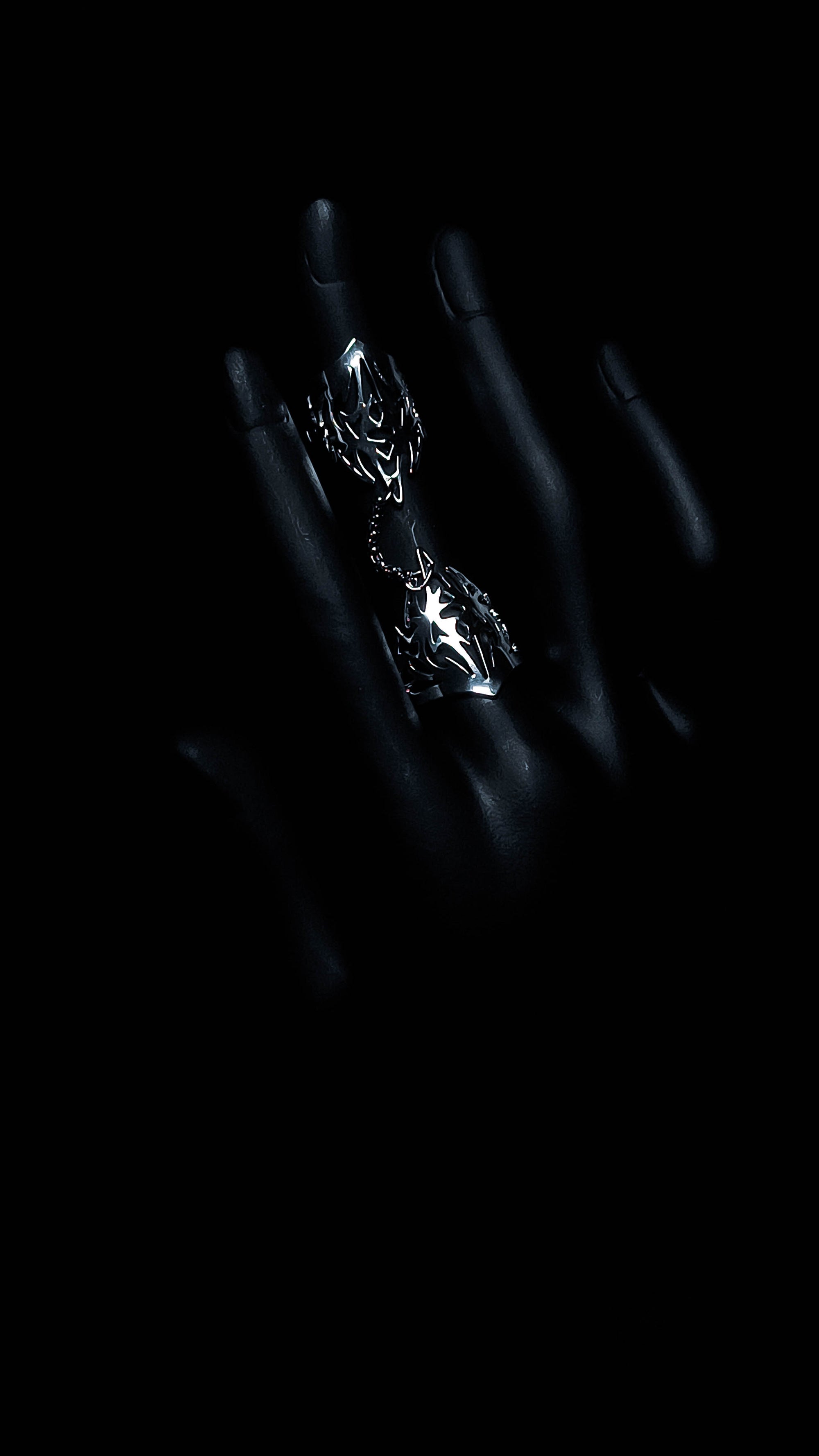 Tribal Goth Double Ring GRAVION