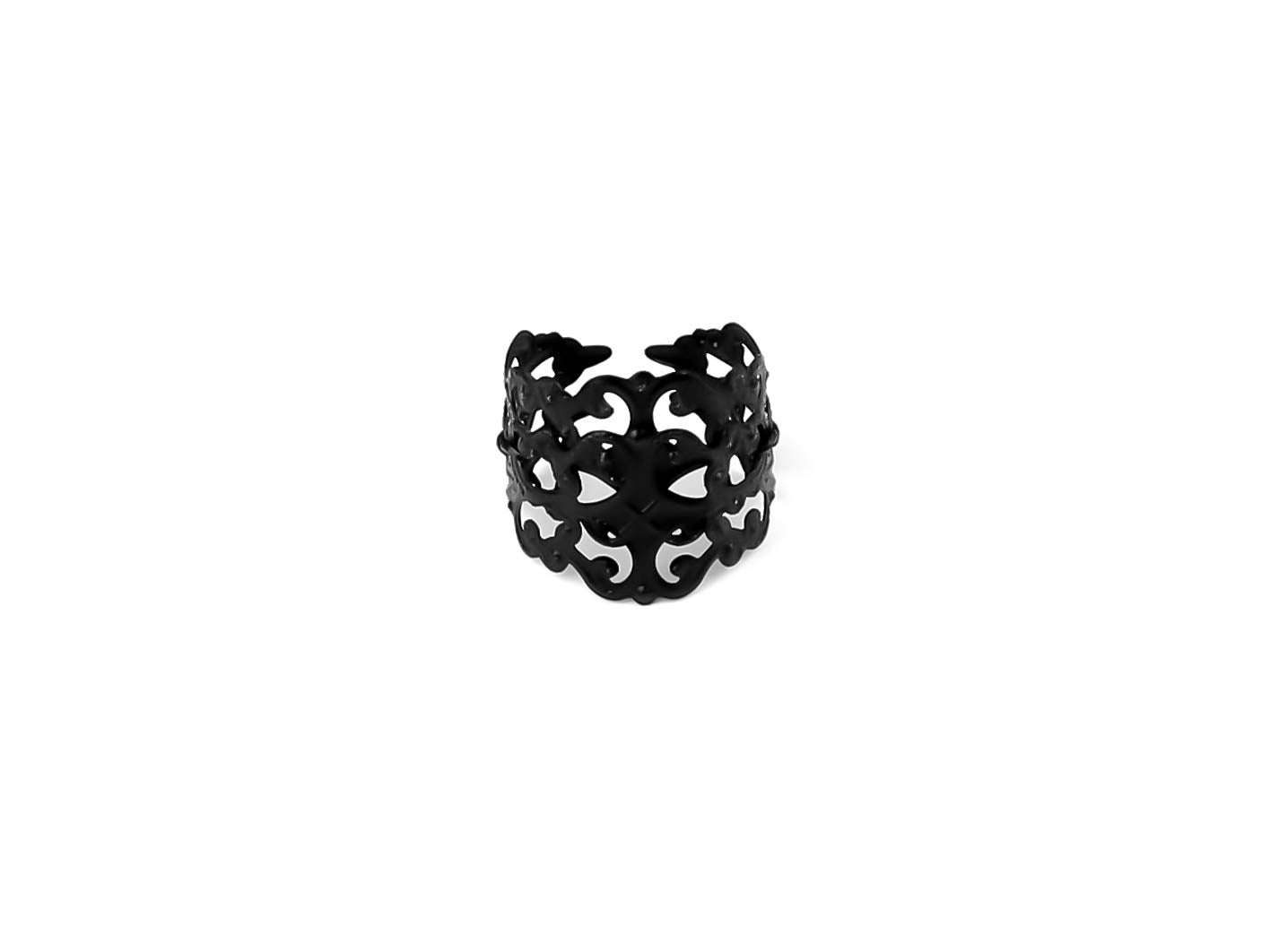 Delve into the dark elegance of Myril Jewels with this exquisite handcrafted black ring, perfect for those who cherish dark-avantgarde and gothic-chic styles. Its intricate design is reminiscent of Neo Gothic artistry, making it an ideal accessory for Halloween, Witchcore ensembles, or as a distinctive touch to everyday wear for lovers of the Punk and Whimsigoth aesthetics.