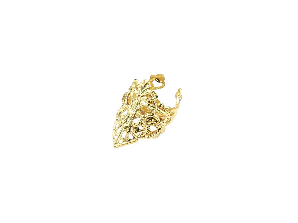 Intricate Myril Jewels gothic gold midi ring, showcasing filigree work for a dark-avantgarde flair. Ideal for Witchcore lovers, this piece is a perfect Halloween accessory or a bold everyday statement, suited for minimal goth styling or as a distinct goth girlfriend gift.