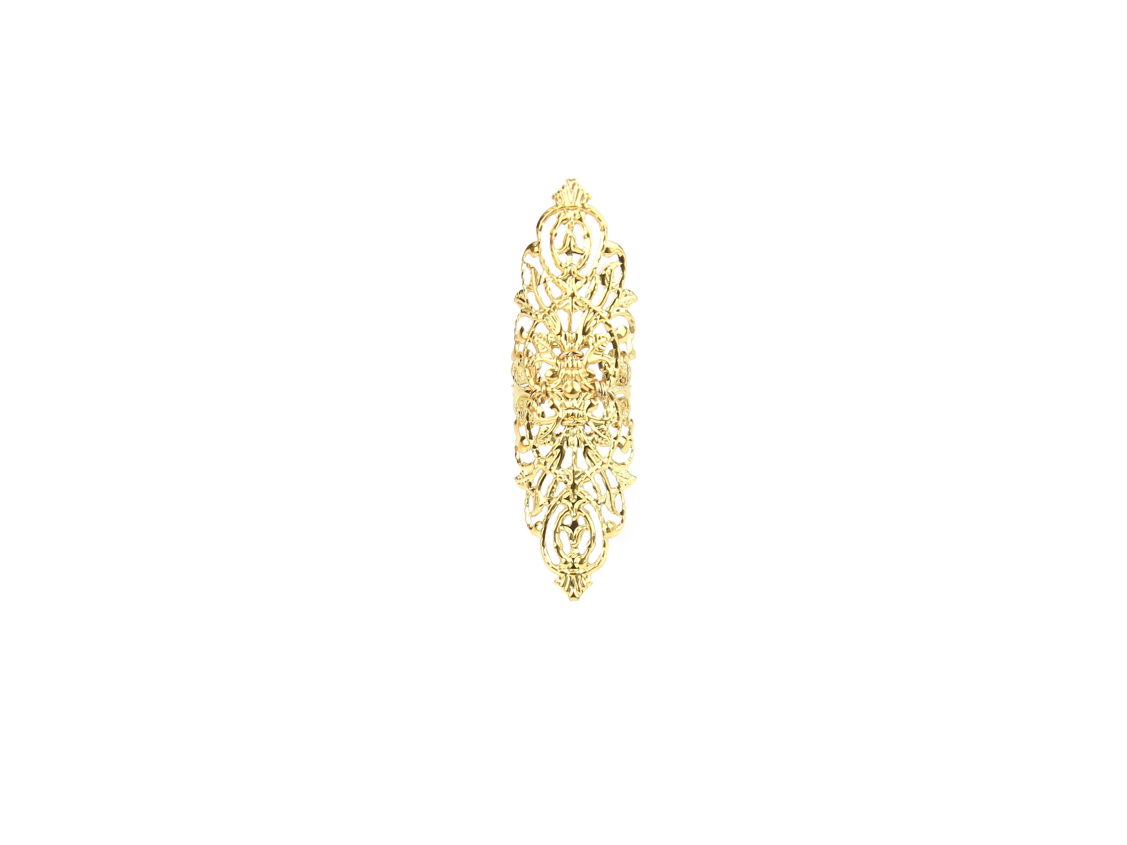Embrace the dark allure of Myril Jewels with this wide gold gothic ring, an ideal accessory for neo-goth and alternative styles. It's the perfect statement piece for festival flair, everyday witchcore, or as a standout Halloween or punk jewelry gift for the goth girlfriend or friend in your life.