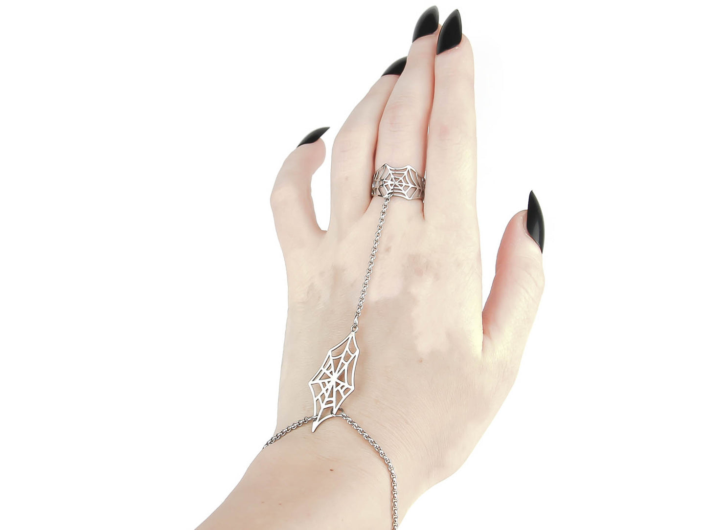 Cobweb Ring Chain Bracelet ARACHNE