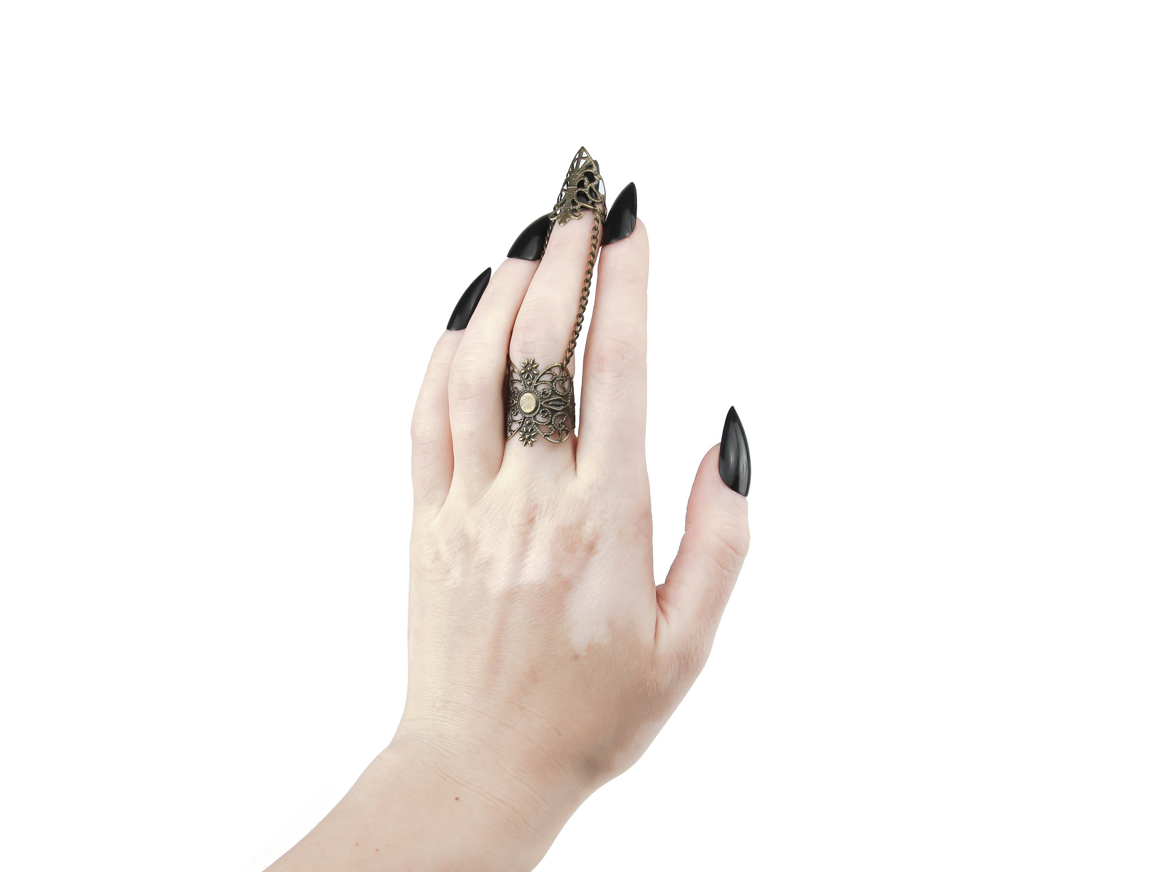 Black Swirl Set of Six Metal Napkin Rings | eBay