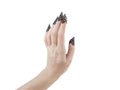 Step into the shadowy allure of Myril Jewels with these elegant full-hand claw rings, a perfect accent to any gothic attire. Crafted with a Neo Gothic sensibility, these rings are ideal for those drawn to the dark avant-garde aesthetic, fitting for Halloween, gothic-chic events, and Witchcore fashion. They're also a bold choice for everyday minimal goth style, adding a dramatic flair to drag queen performances and whimsigoth looks.