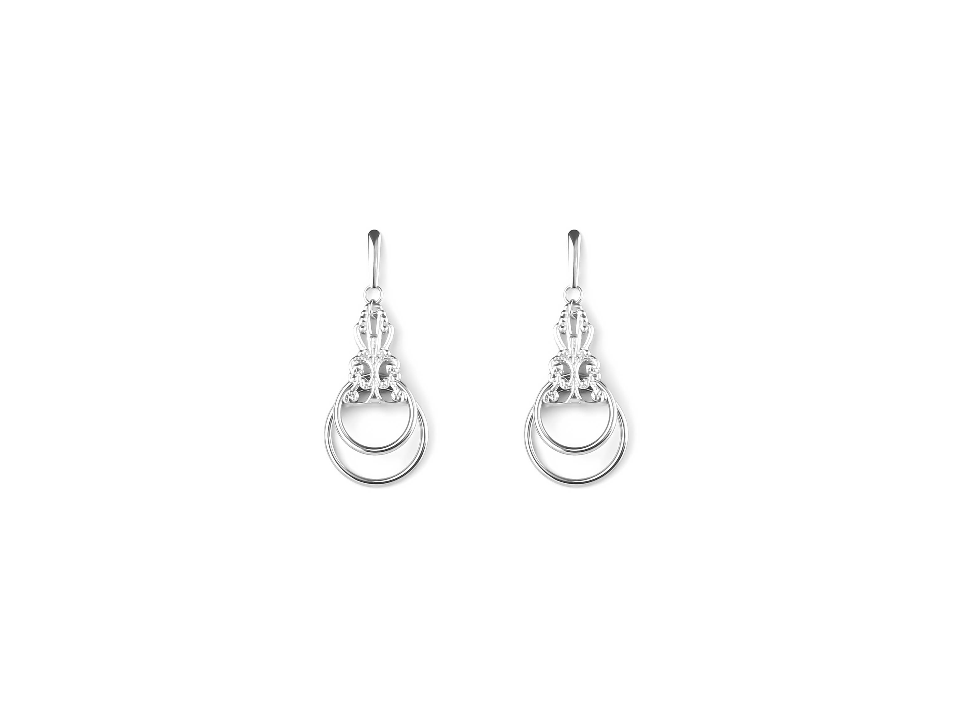 Elegant Myril Jewels silver drop earrings, showcasing a sophisticated dark-avantgarde design ideal for gothic and alternative fashion connoisseurs. These earrings embody the essence of Neo Gothic elegance, perfect for enhancing Gothic-chic or Whimsigoth attire, and adding a mystical touch to Witchcore collections. Handmade in Italy, they're a timeless accessory for any Halloween or Punk-inspired ensemble