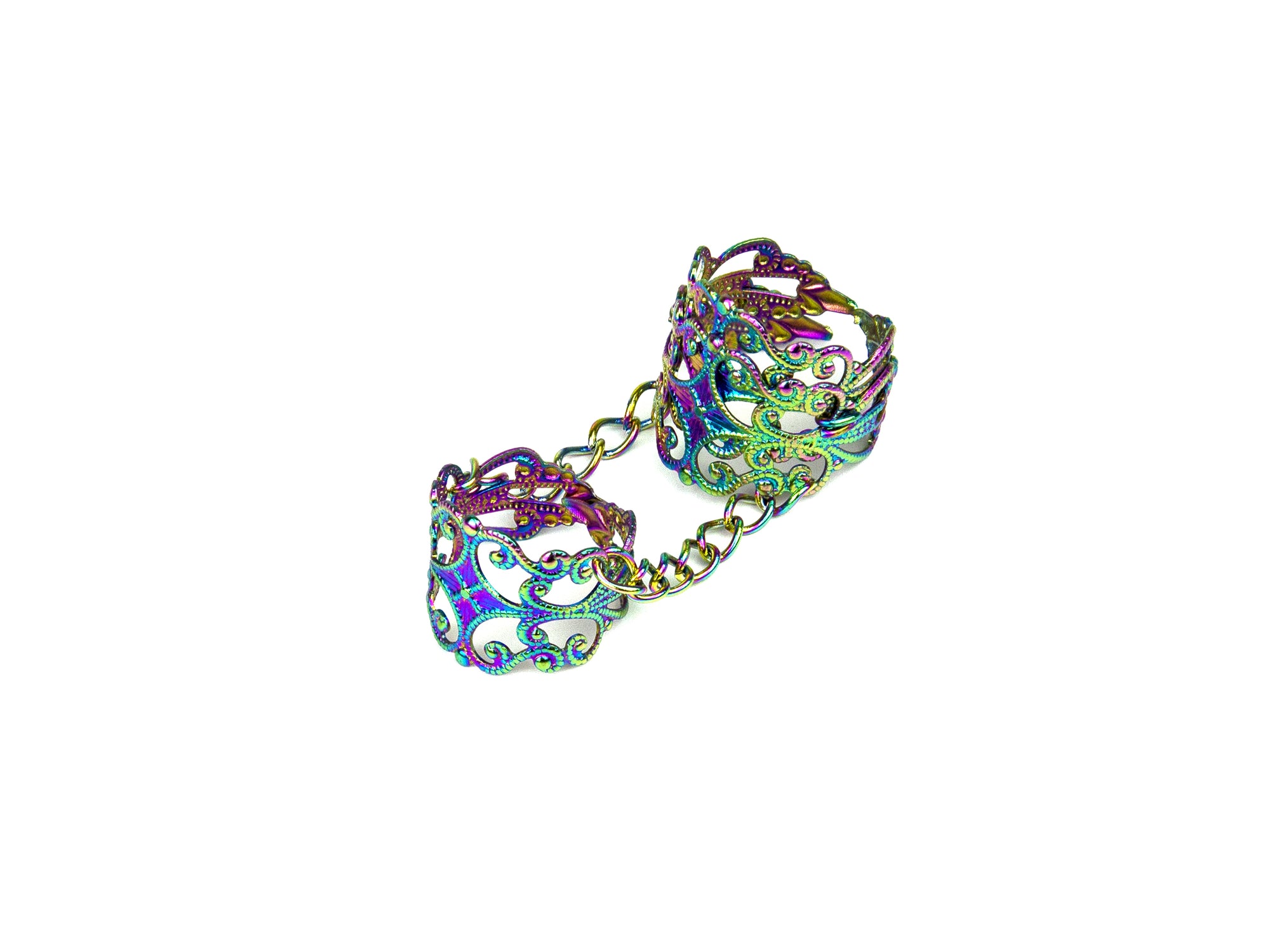 Black and Silver Double Filigree Ring LAFAYETTE