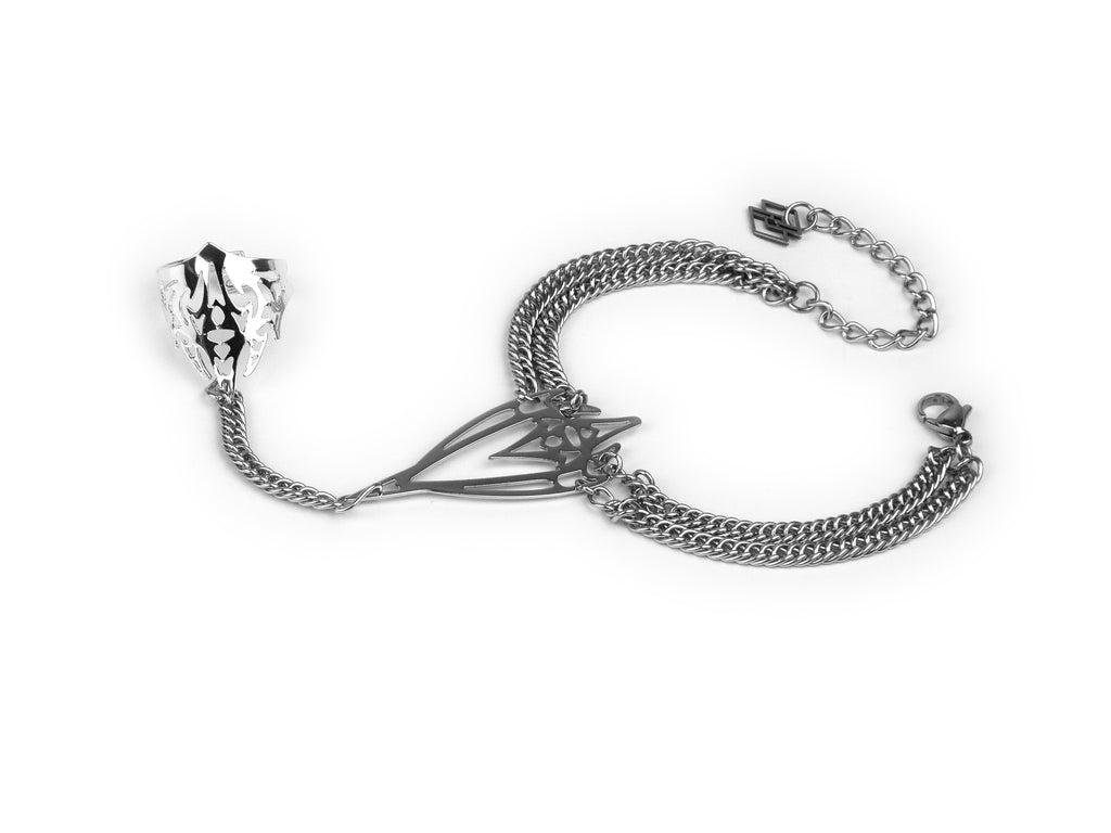 Dichiarazione Bracciale Anello Gotico Futuristico ASTRIDYN