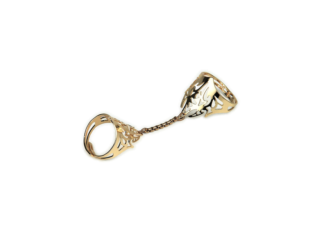 Tribal Goth Double Ring GRAVION