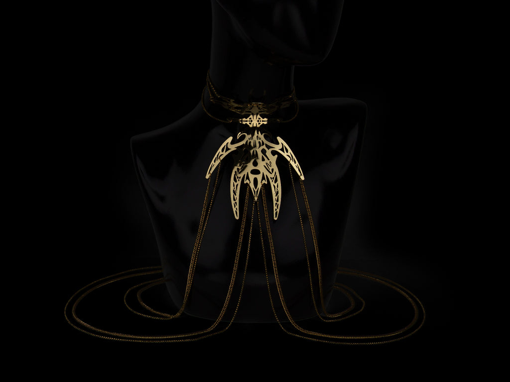 Body Chain Breast Necklace LUNARIS