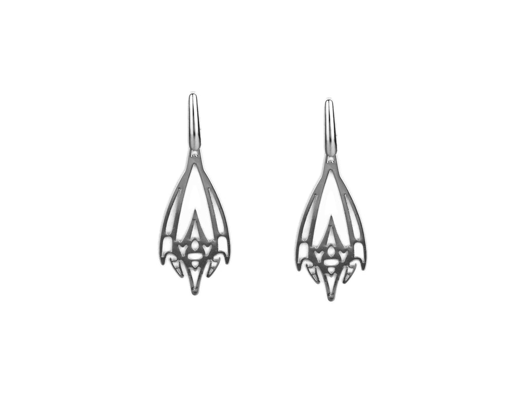 Tiny Dark Futuristic Earrings LUMORA