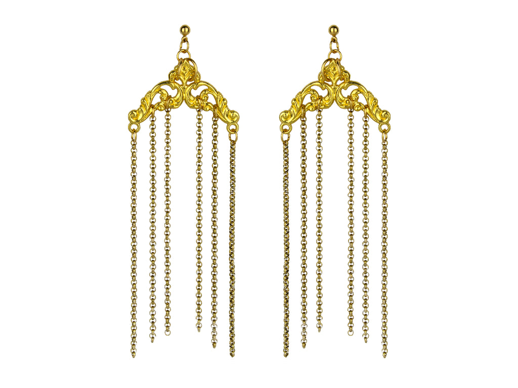 Long Chandelier Chain Earrings LAYLA