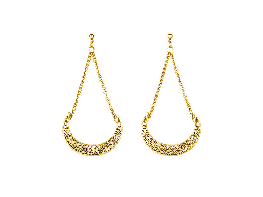 Long Moon Shape Earrings AELIN