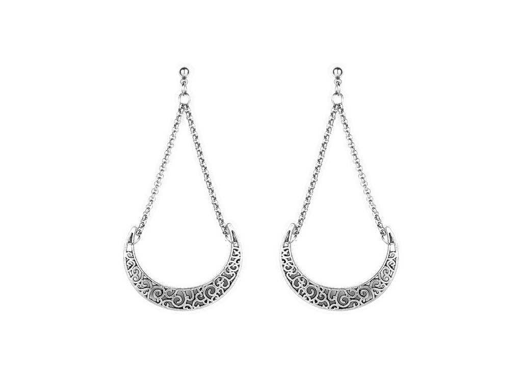 Long Moon Shape Earrings AELIN