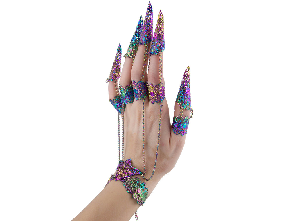 Metal Glove with Claw Rings MAHAFSOUN