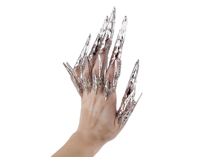 Dark Sci-Fi Armor Claw Ring SPECTRA