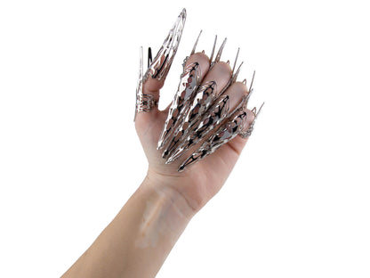 Dark Sci-Fi Armor Claw Ring SPECTRA