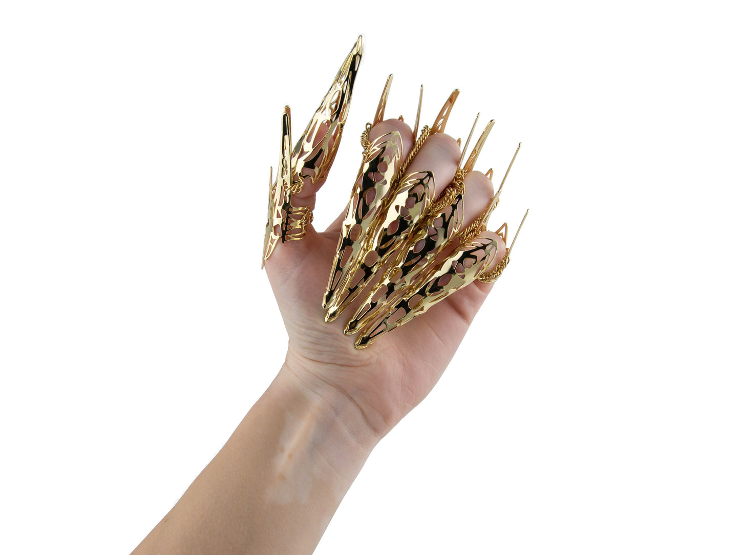 Dark Sci-Fi Armor Claw Ring SPECTRA