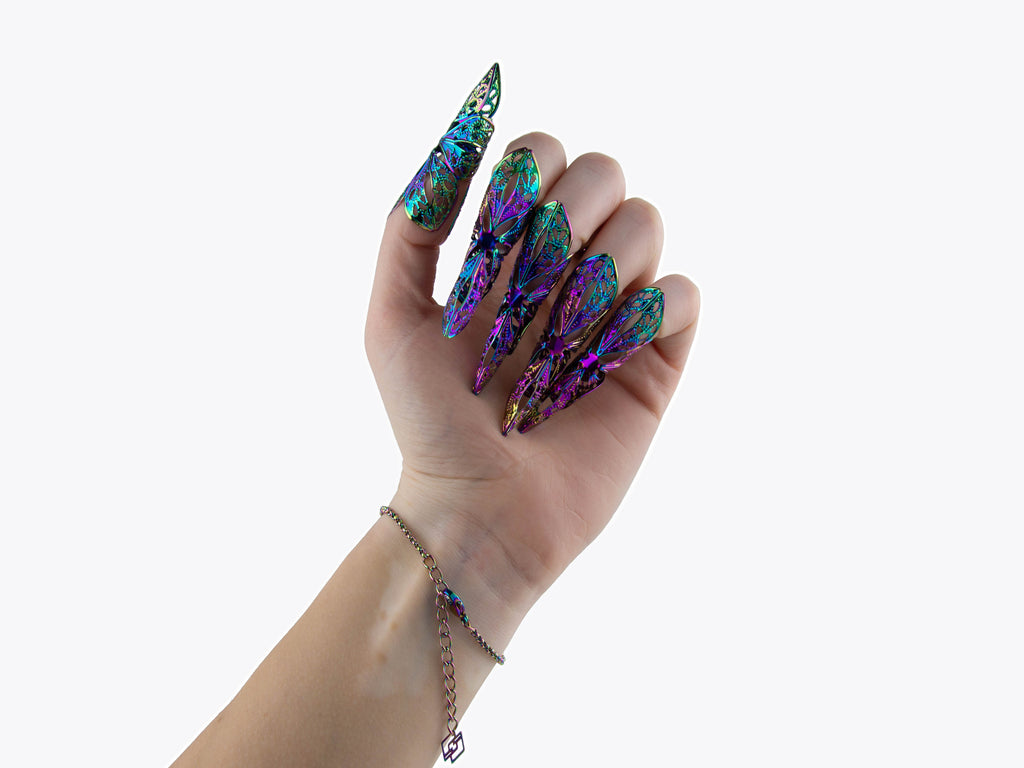 Ring Chain Bracelet GHIBLI + Nail Claws Set LILLY