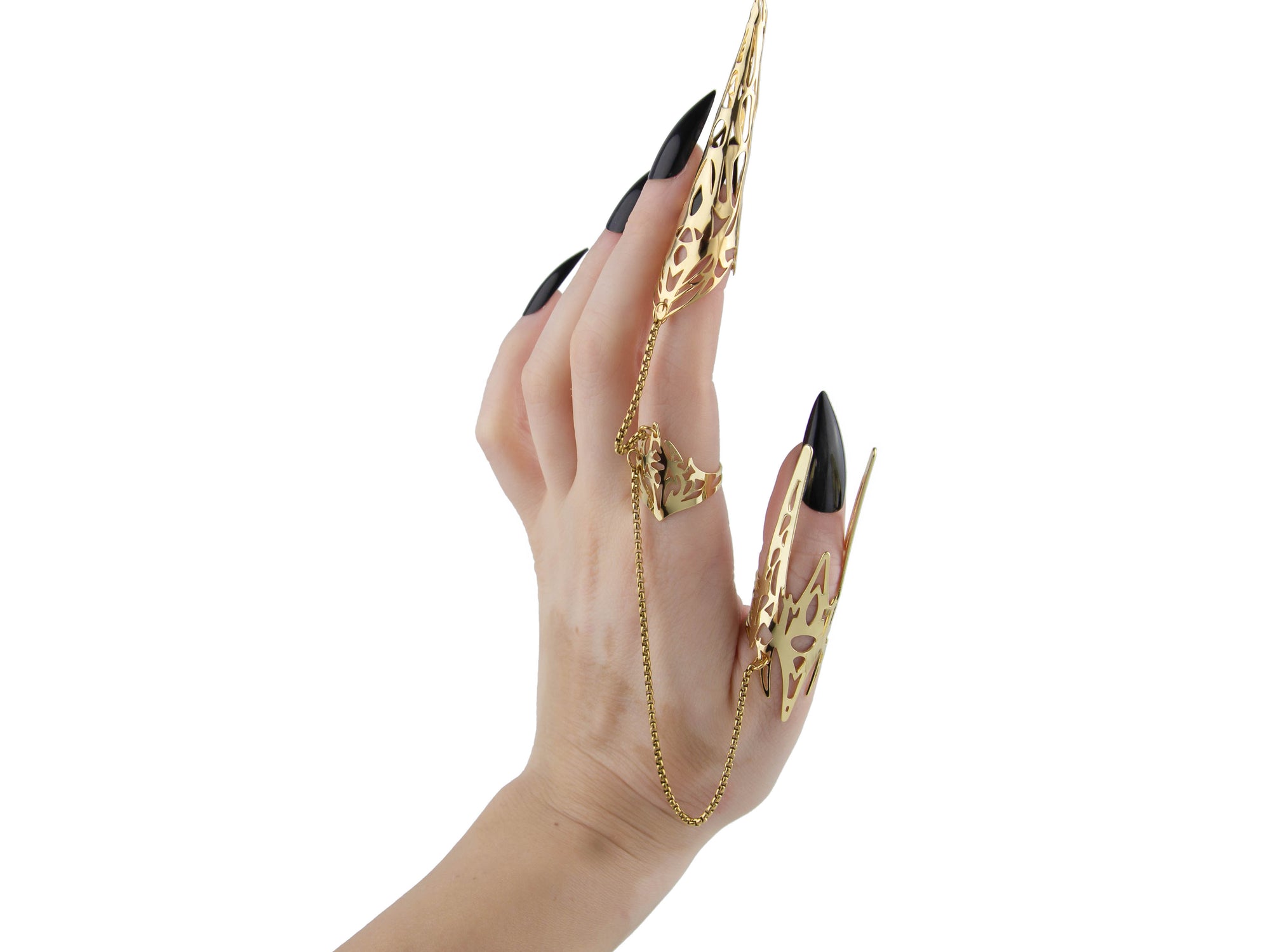 Dark Tech Double Ring with Claw HYPERRA