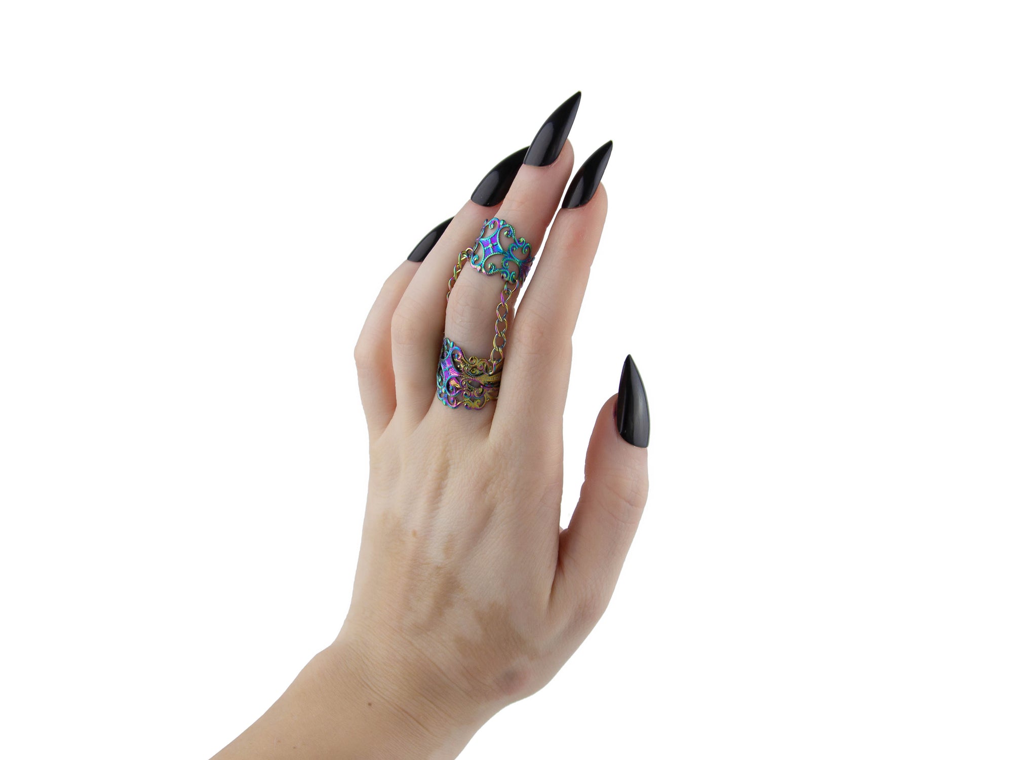 Black and Silver Double Filigree Ring LAFAYETTE