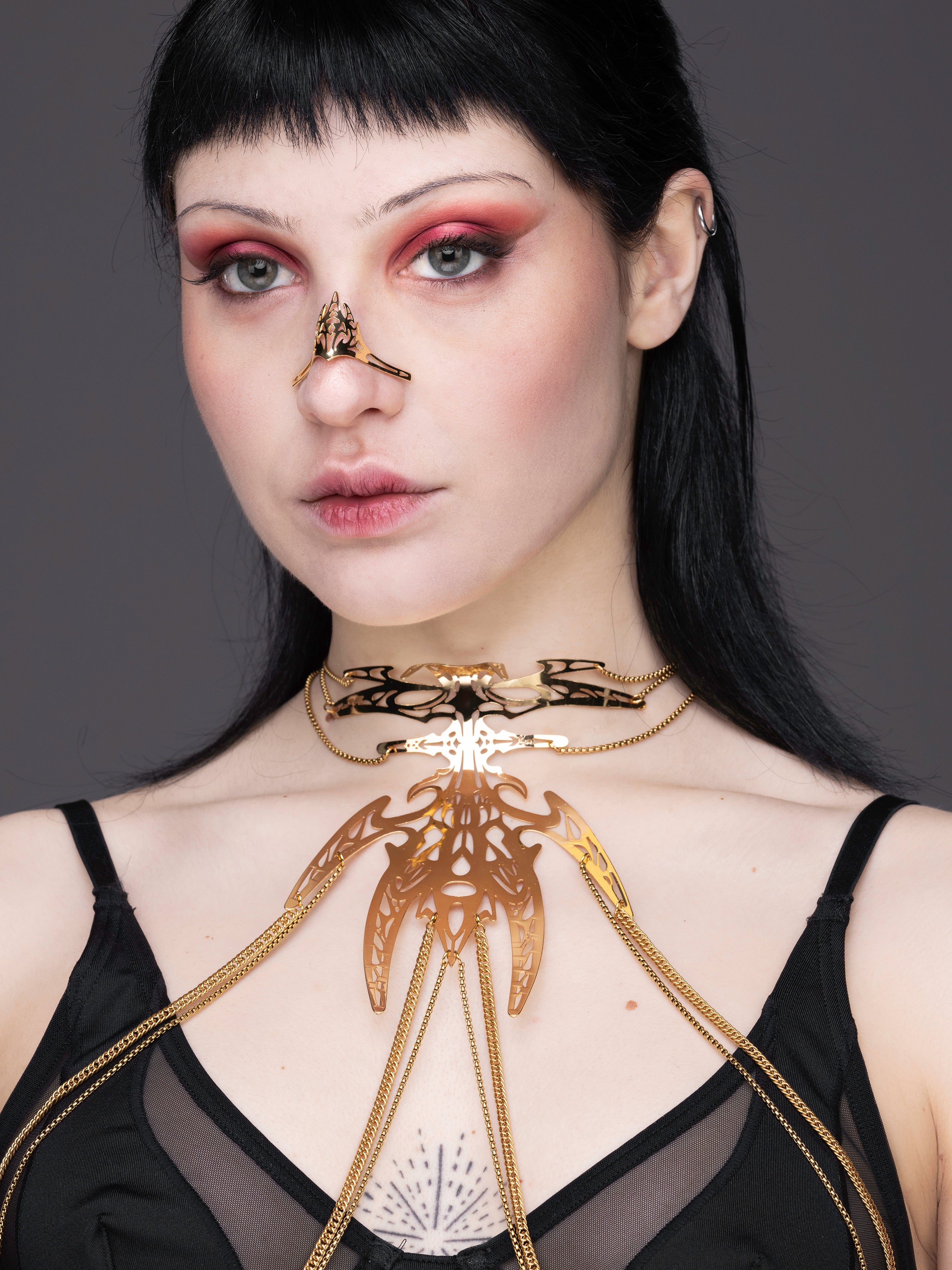 Collana con catena per il corpo LUNARIS