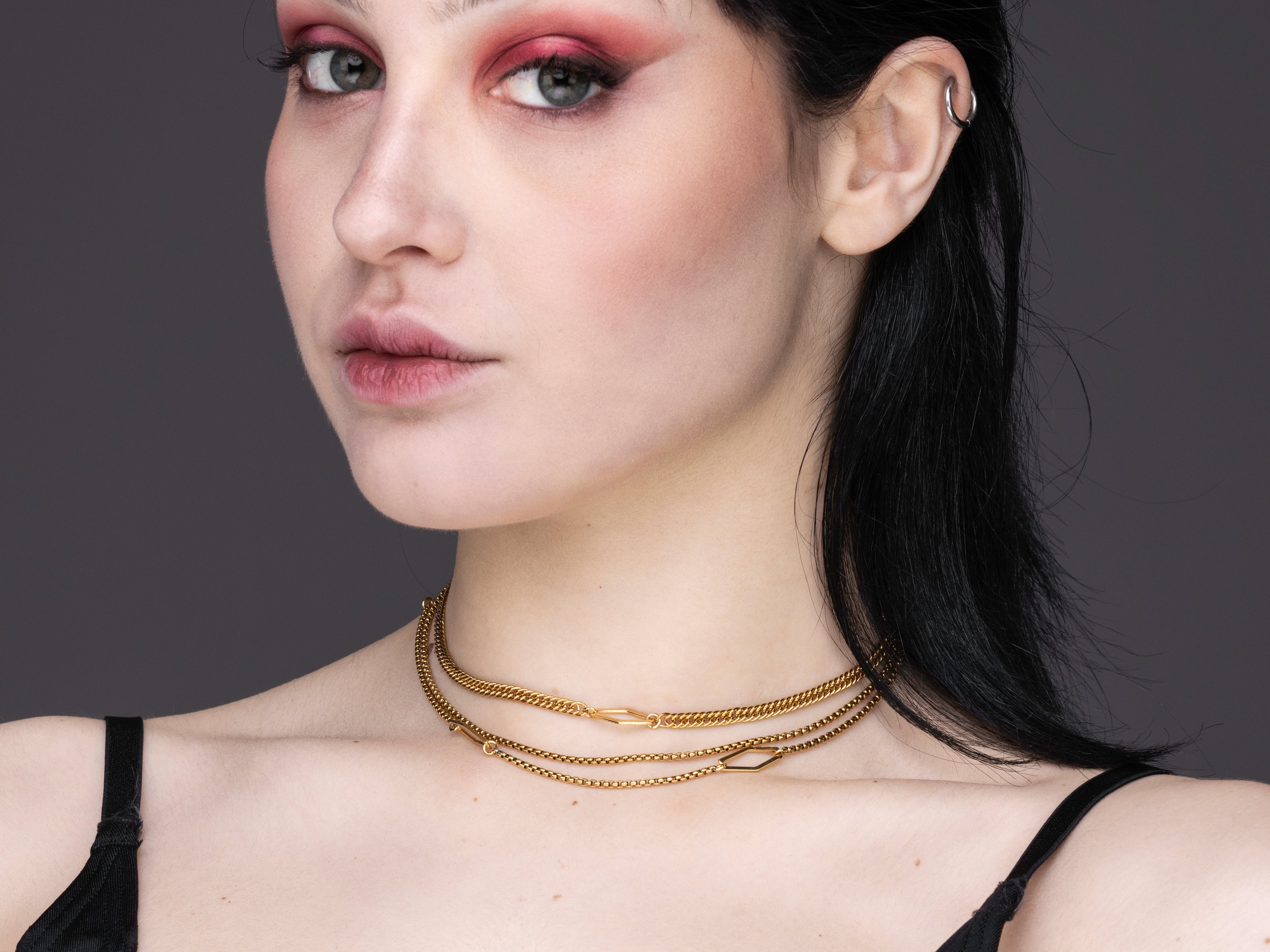 Elegante Halskette mit Kette CRYSERA