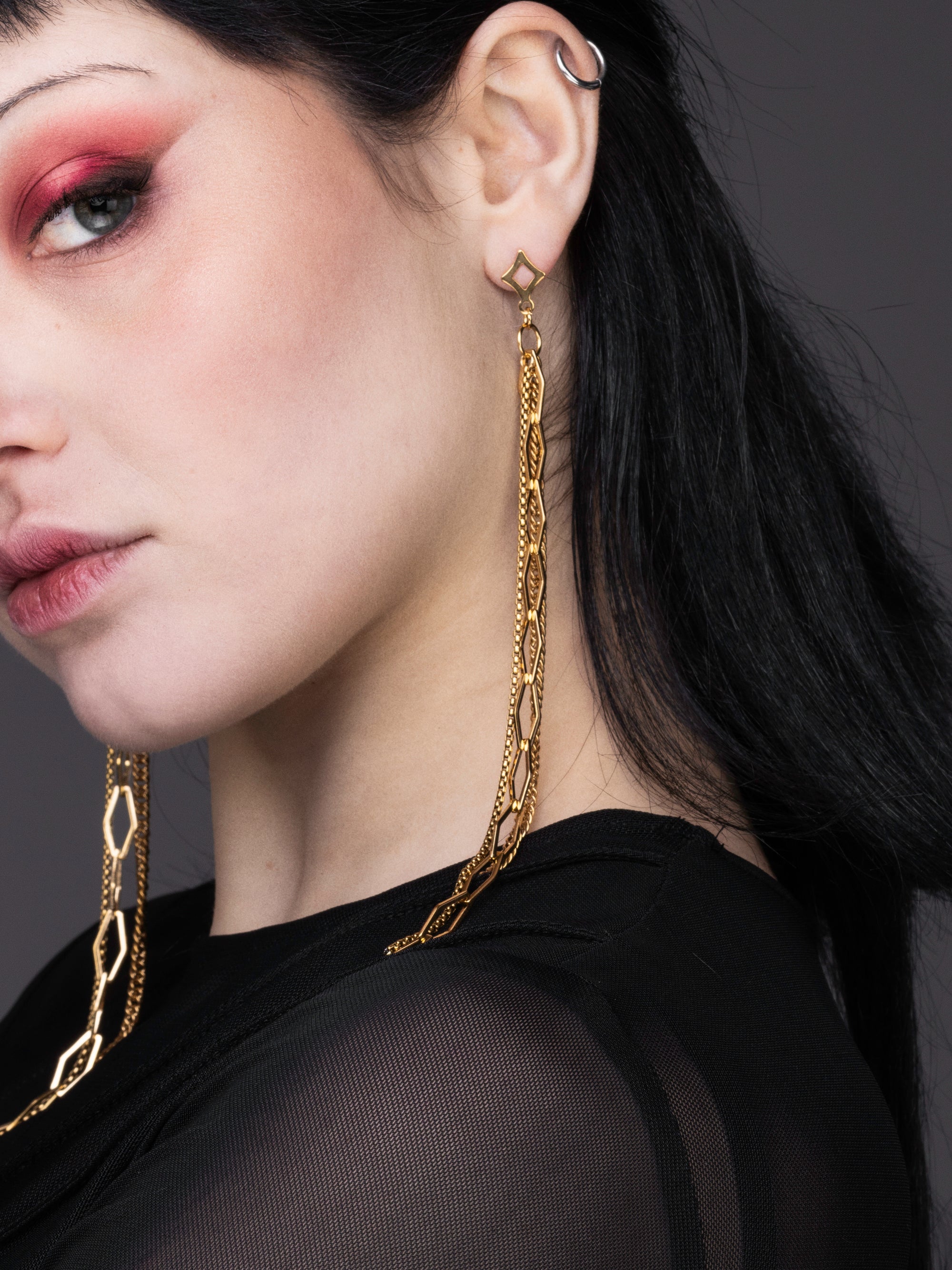 Long Chain Earrings ABYSSA