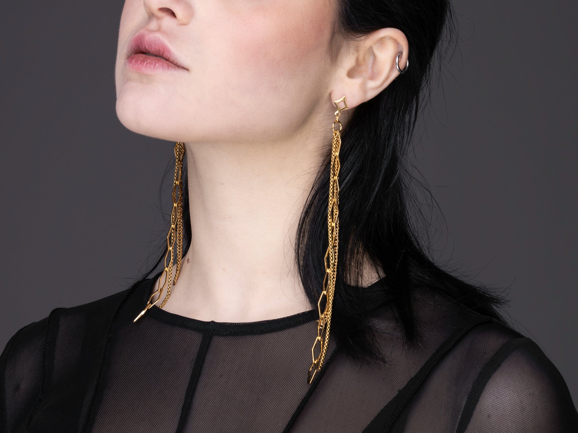 Long Chain Earrings ABYSSA