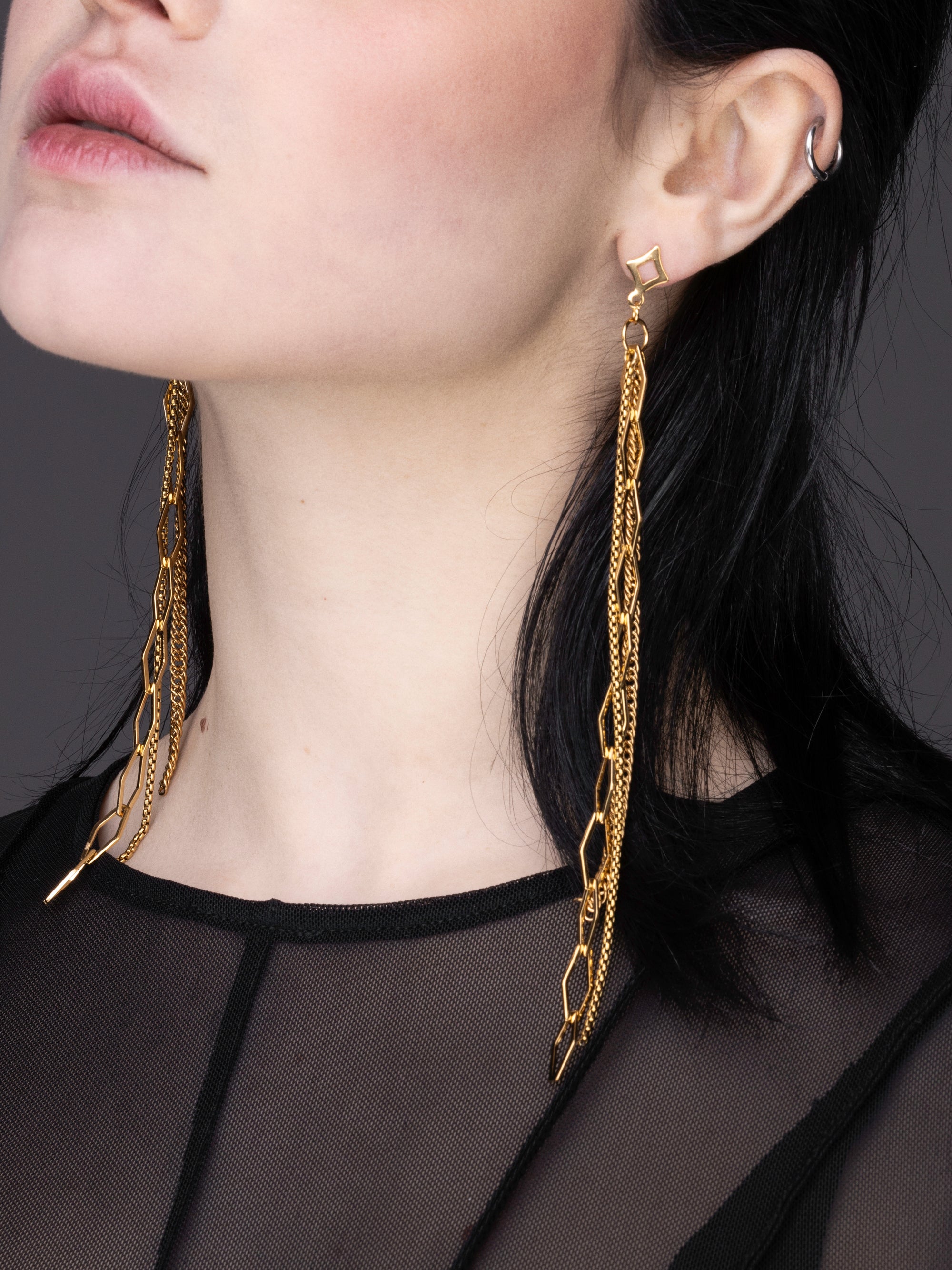 Long Chain Earrings ABYSSA