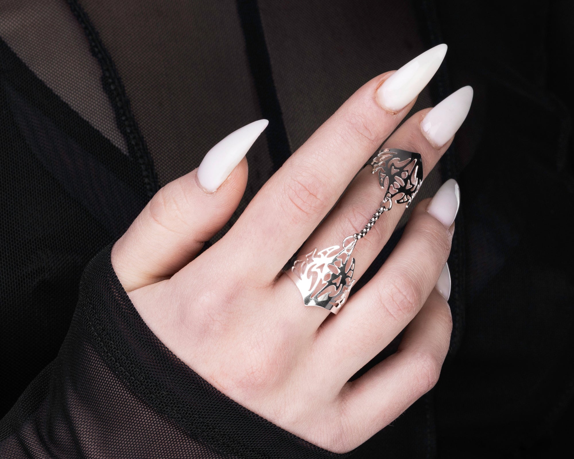 Tribal Goth Double Ring GRAVION