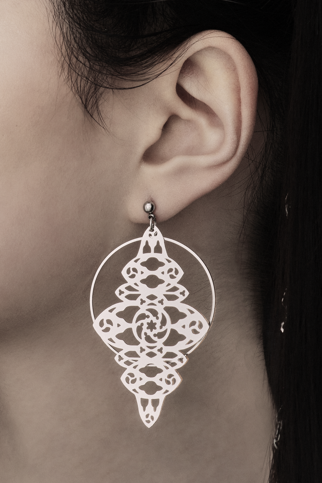 Goth Hoop Earrings RINA