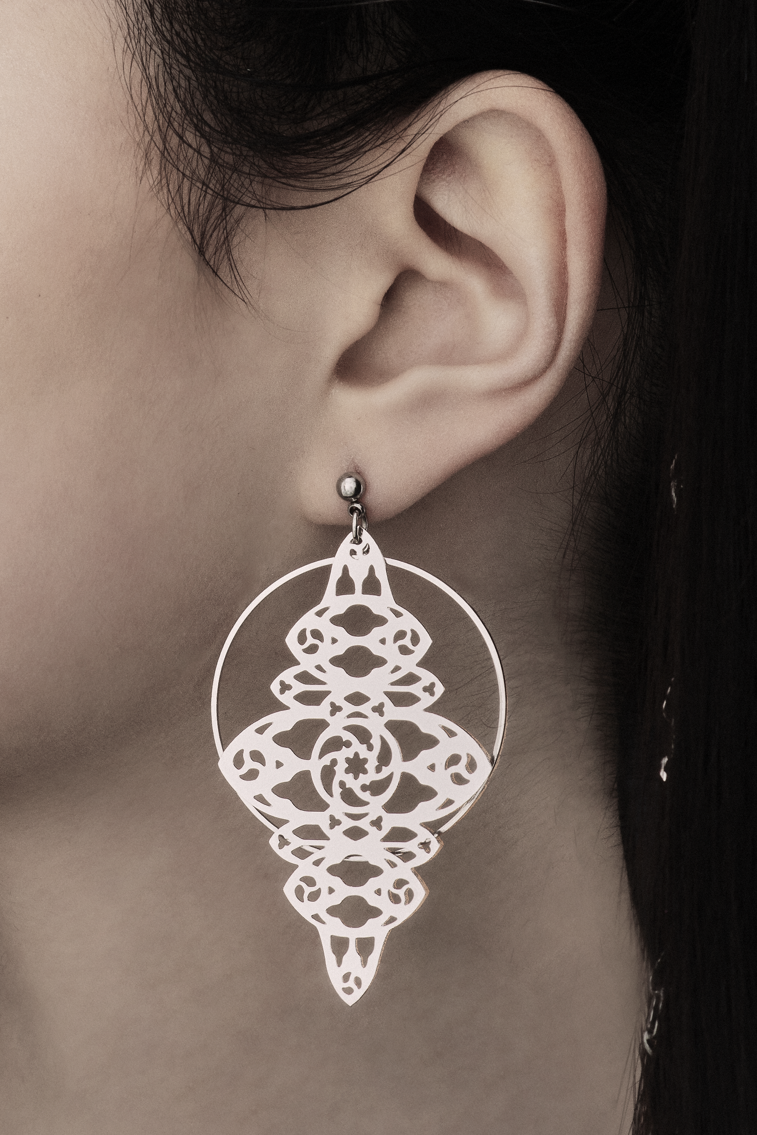 Goth Hoop-Ohrringe RINA