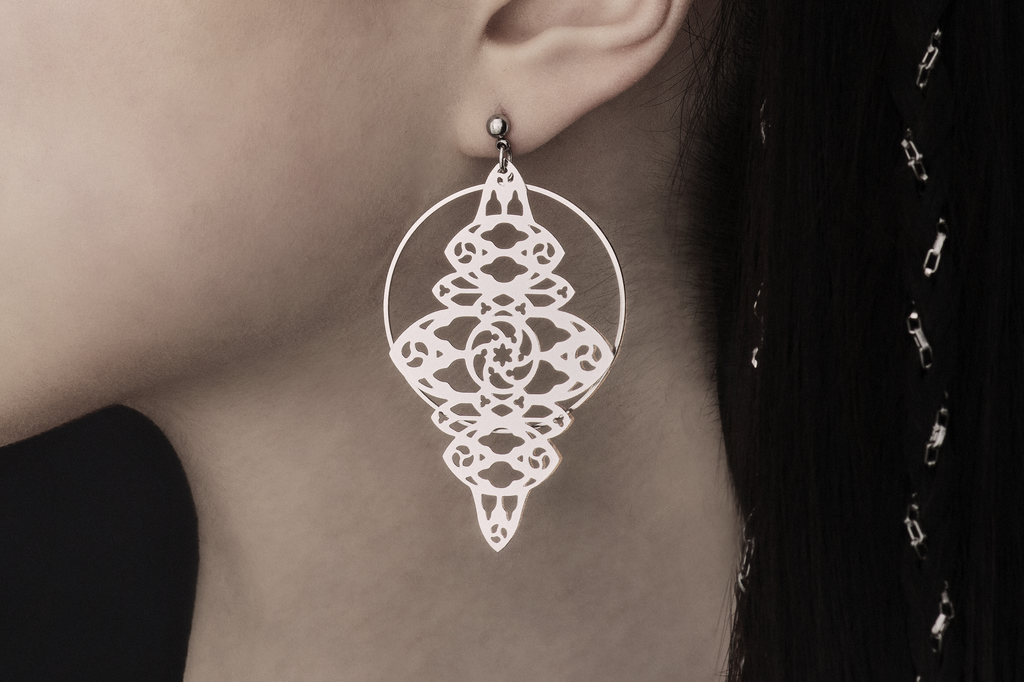 Goth Hoop Earrings RINA