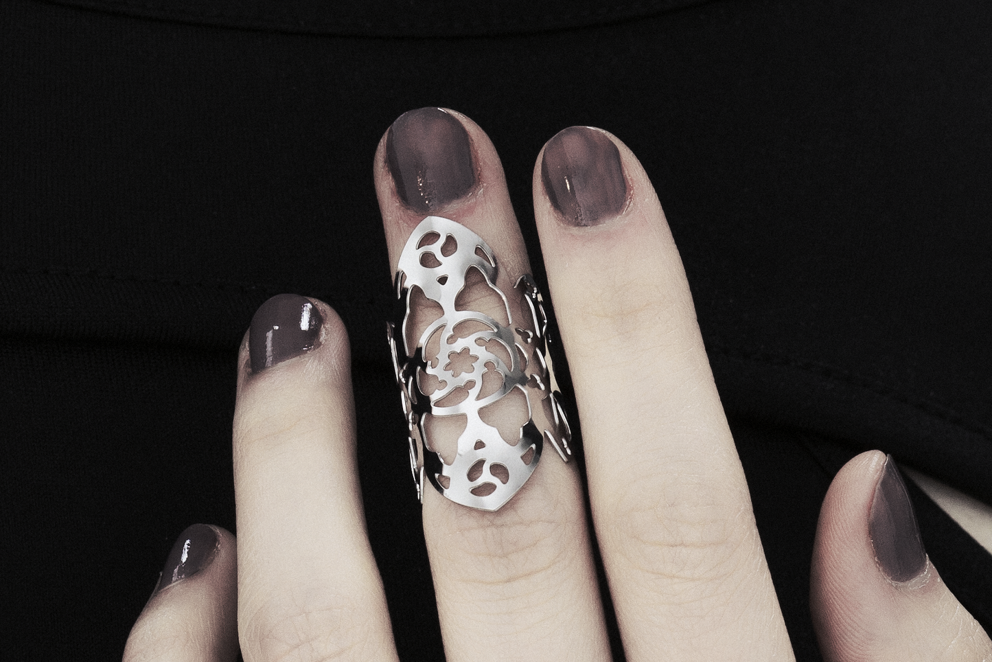 RING SET x5 - Silver Filigree Rings "KYLO"