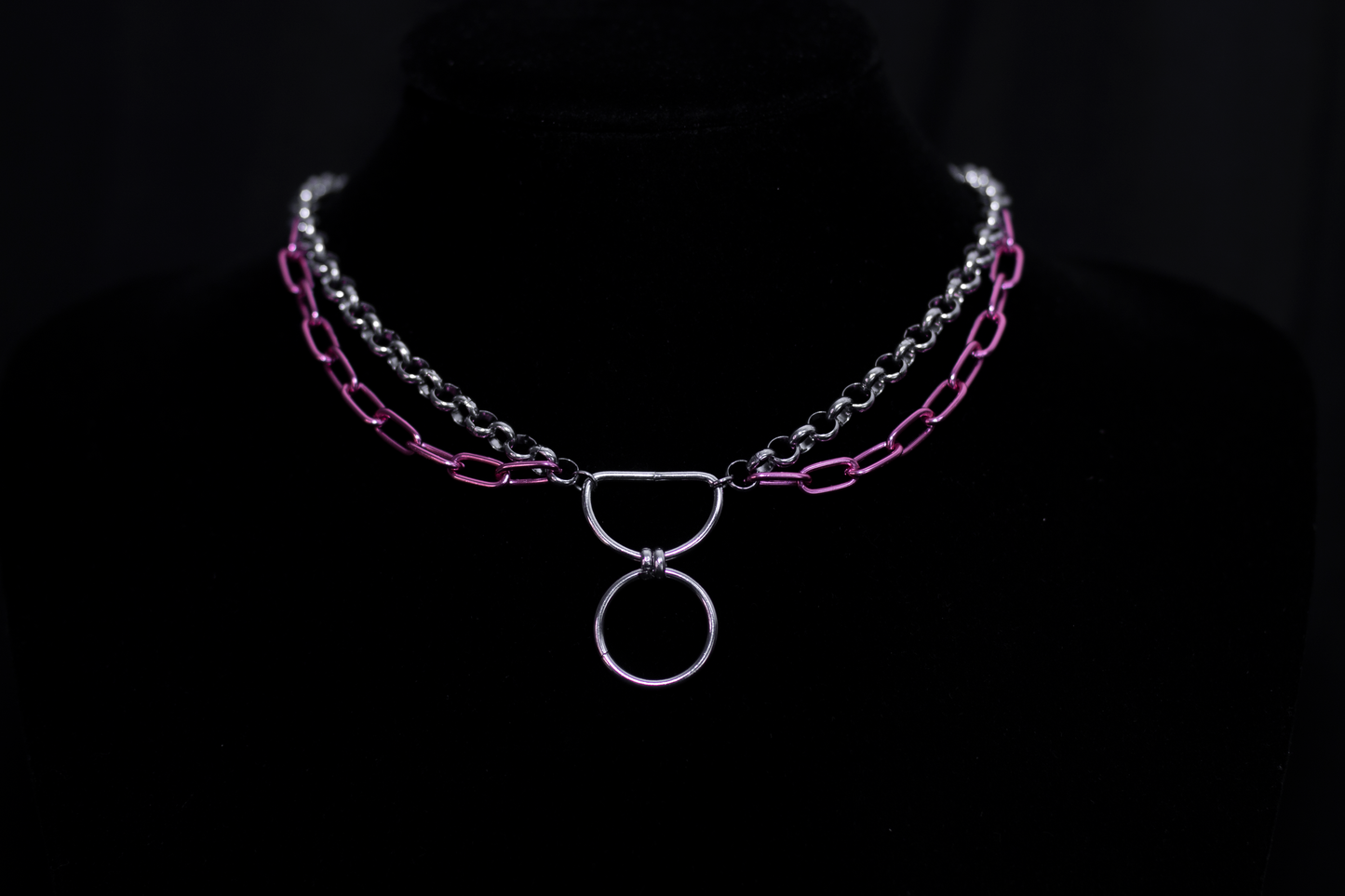 Pink Chain Necklace - FLUO PINK