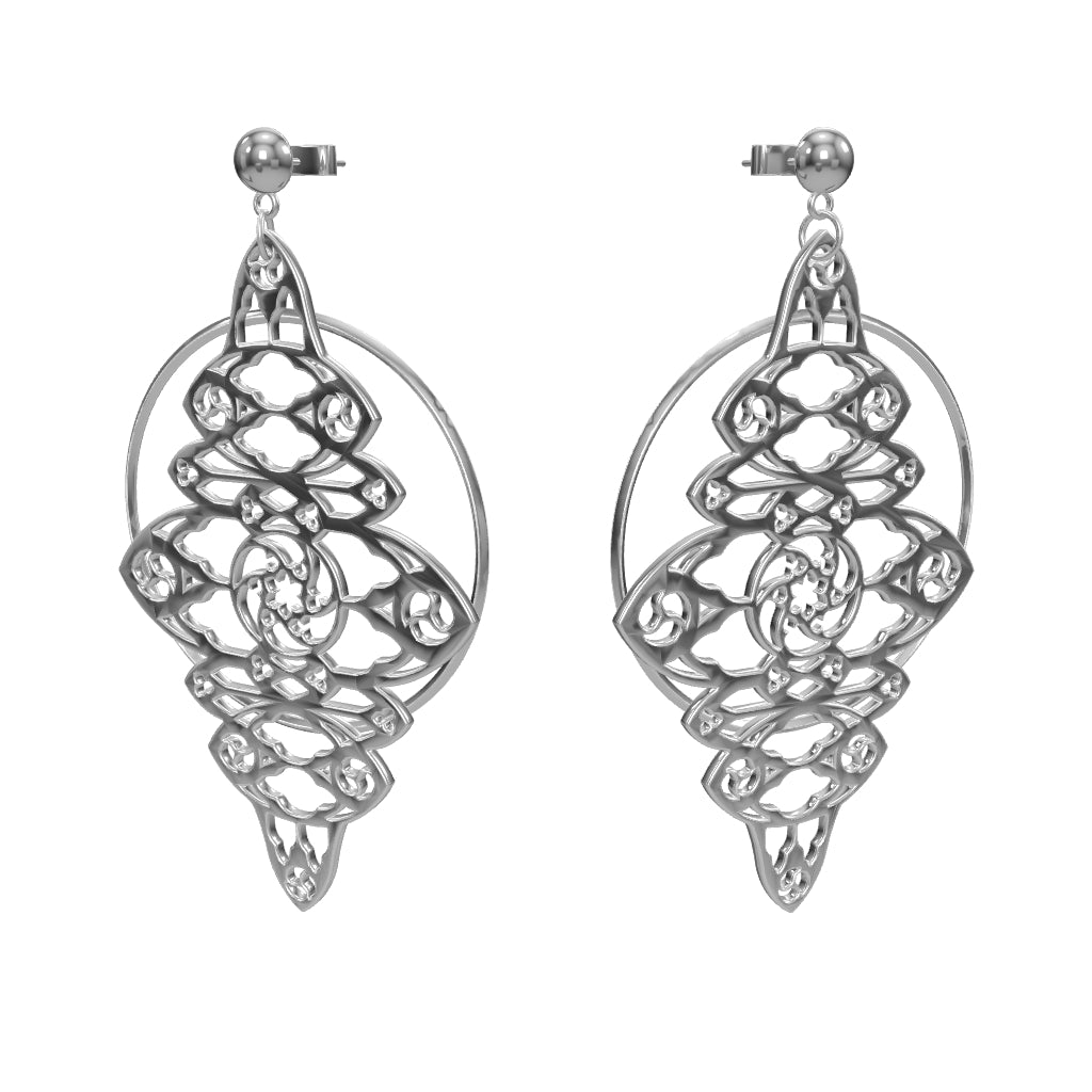 Goth Hoop-Ohrringe RINA