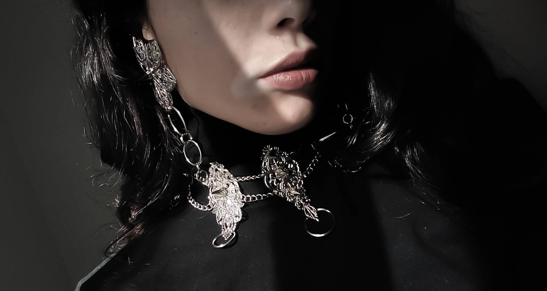 Myril Jewelry Set, Floral Earring + Statement Choker - MYRIL JEWELS – Myril ...