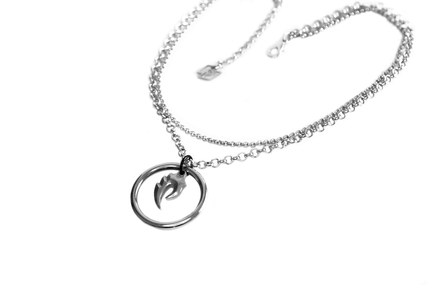 Goth Necklace with Circle SALINA